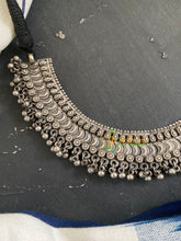 Silver Look Alike Choker Short Neckpiece-Ghungroo -S729